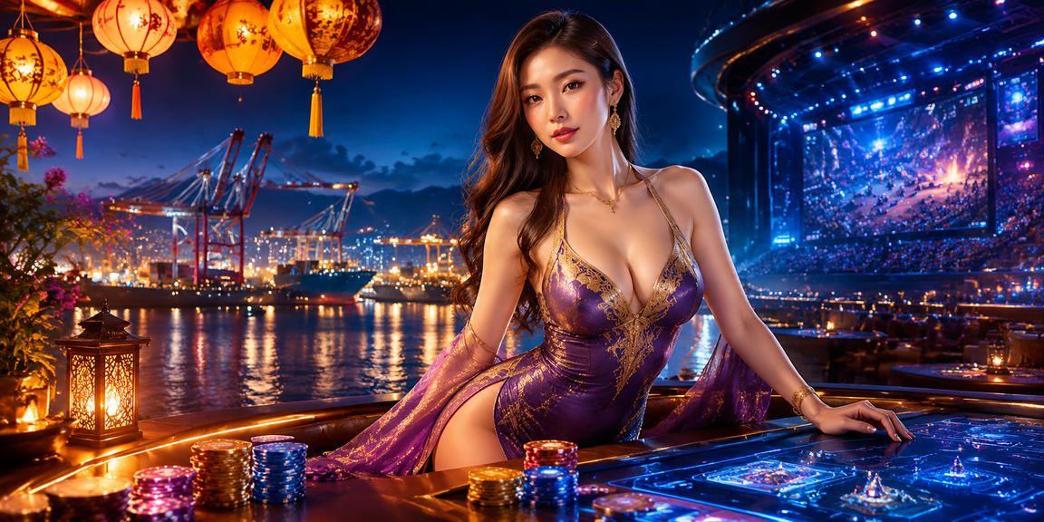 Không khí cá cược esports tại phố đèn lồng Hội An với màn hình hiển thị tỷ lệ kèo
