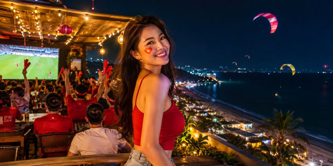 Người dùng tại Mũi Né thưởng thức cà phê và đặt cược bóng đá trực tuyến qua điện thoại