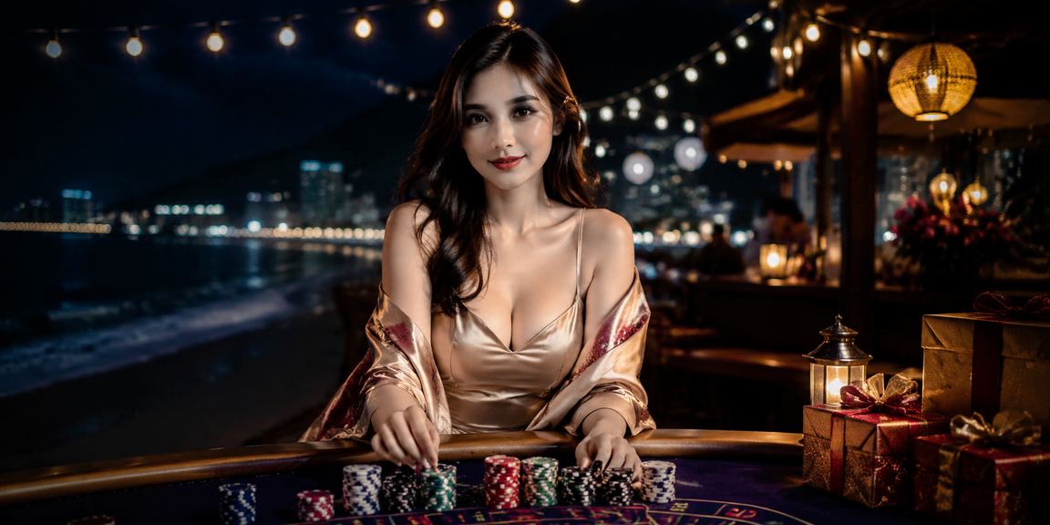 Người chơi tại bãi biển Nha Trang theo dõi cá cược thể thao và nhận giải thưởng trực tuyến